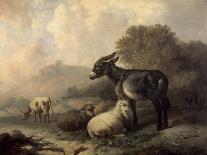 Paisaje Con Animales, Hacia 1844-Jenaro Perez Villaamil-Framed Giclee Print