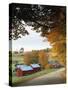 Jenne Farm in Autumn, Reading, Vermont, USA-Walter Bibikow-Stretched Canvas