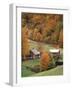 Jenne Farm in Autumn, Reading, Vermont, USA-Walter Bibikow-Framed Photographic Print