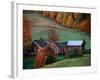 Jenne Farm in the Fall, near Woodstock, Vermont, USA-Charles Sleicher-Framed Photographic Print