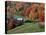 Jenne Farm in the Fall, near Woodstock, Vermont, USA-Charles Sleicher-Stretched Canvas