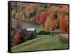 Jenne Farm in the Fall, near Woodstock, Vermont, USA-Charles Sleicher-Framed Stretched Canvas