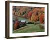 Jenne Farm in the Fall, near Woodstock, Vermont, USA-Charles Sleicher-Framed Premium Photographic Print