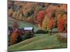 Jenne Farm in the Fall, near Woodstock, Vermont, USA-Charles Sleicher-Mounted Premium Photographic Print