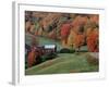 Jenne Farm in the Fall, near Woodstock, Vermont, USA-Charles Sleicher-Framed Photographic Print