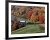 Jenne Farm in the Fall, near Woodstock, Vermont, USA-Charles Sleicher-Framed Photographic Print