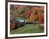 Jenne Farm in the Fall, near Woodstock, Vermont, USA-Charles Sleicher-Framed Photographic Print