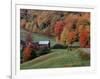 Jenne Farm in the Fall, near Woodstock, Vermont, USA-Charles Sleicher-Framed Photographic Print