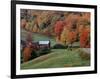 Jenne Farm in the Fall, near Woodstock, Vermont, USA-Charles Sleicher-Framed Photographic Print