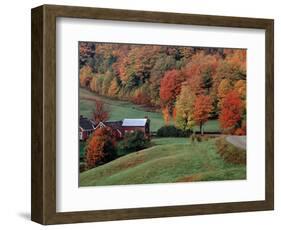 Jenne Farm in the Fall, near Woodstock, Vermont, USA-Charles Sleicher-Framed Photographic Print