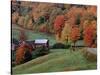 Jenne Farm in the Fall, near Woodstock, Vermont, USA-Charles Sleicher-Stretched Canvas