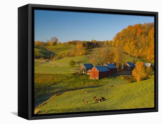 Jenne Farm, Nr Woodstock, Vermont, USA-Alan Copson-Framed Stretched Canvas