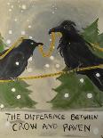 The Difference Between Crow and Raven-Jennie Cooley-Giclee Print