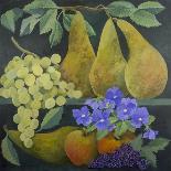 Figs and Grapes on a Plate-Jennifer Abbott-Giclee Print