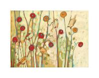 Five Little Birds Playing Amongst the Poppies-Jennifer Lommers-Art Print