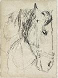 Horse in Bridle Sketch II-Jennifer Parker-Art Print