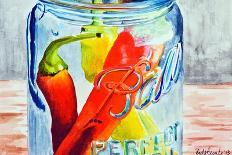 Ball Jar with Tree Peppers-Jennifer Redstreake Geary-Art Print