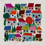 Rudi In The Village, 2021 (mixed media)-Jenny Frean-Giclee Print