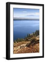 Jenny Lake from Inspiration Point on a Clear Autumn (Fall) Day, Grand Teton National Park, Wyoming-Eleanor Scriven-Framed Photographic Print