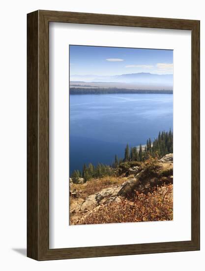 Jenny Lake from Inspiration Point on a Clear Autumn (Fall) Day, Grand Teton National Park, Wyoming-Eleanor Scriven-Framed Photographic Print