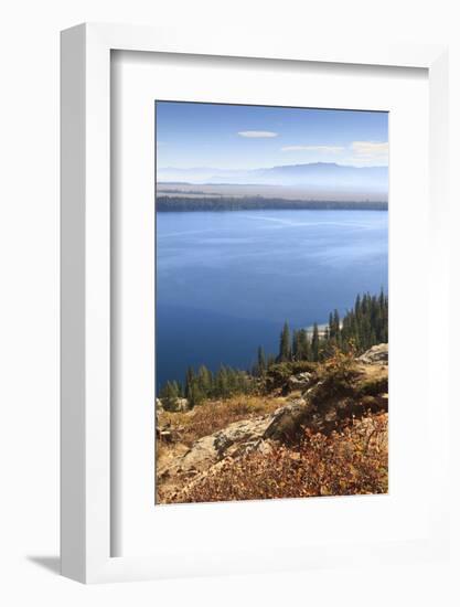 Jenny Lake from Inspiration Point on a Clear Autumn (Fall) Day, Grand Teton National Park, Wyoming-Eleanor Scriven-Framed Photographic Print