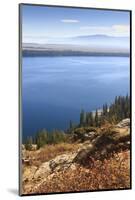 Jenny Lake from Inspiration Point on a Clear Autumn (Fall) Day, Grand Teton National Park, Wyoming-Eleanor Scriven-Mounted Photographic Print