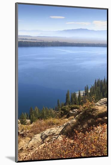 Jenny Lake from Inspiration Point on a Clear Autumn (Fall) Day, Grand Teton National Park, Wyoming-Eleanor Scriven-Mounted Photographic Print