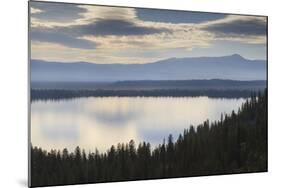 Jenny Lake from Inspiration Point on a Hazy Autumn (Fall) Day, Grand Teton National Park, Wyoming-Eleanor Scriven-Mounted Photographic Print