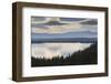 Jenny Lake from Inspiration Point on a Hazy Autumn (Fall) Day, Grand Teton National Park, Wyoming-Eleanor Scriven-Framed Photographic Print
