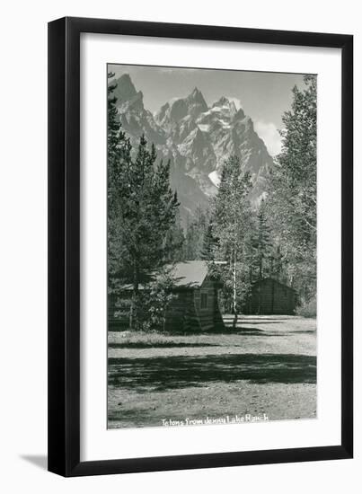 Jenny Lake Ranch, Tetons-null-Framed Art Print