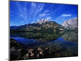 Jenny Lake Reflecting Teton Range-Gunter Marx-Mounted Photographic Print