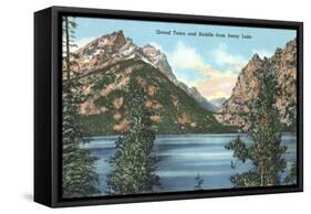 Jenny Lake, Saddle, Grand Teton-null-Framed Stretched Canvas