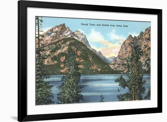 Jenny Lake, Saddle, Grand Teton-null-Framed Art Print