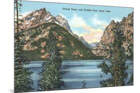 Jenny Lake, Saddle, Grand Teton-null-Mounted Art Print