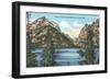 Jenny Lake, Saddle, Grand Teton-null-Framed Art Print