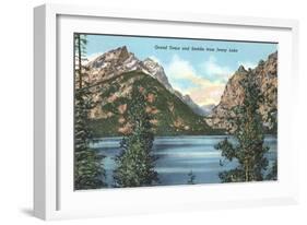 Jenny Lake, Saddle, Grand Teton-null-Framed Art Print
