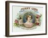 Jenny Lind Brand Cigar Box Label-Lantern Press-Framed Art Print