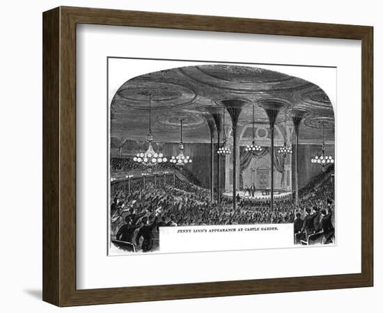 Jenny Lind in New York, 1850-null-Framed Art Print