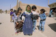 Group of Children in the Town of M'Hamid, Draa Valley, Morocco, North Africa, Africa-Jenny Pate-Photographic Print