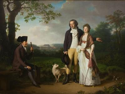 Niels Ryberg with His Son Johan Christian and His Daughter-In-Law Engelke, Née Falbe, 1797