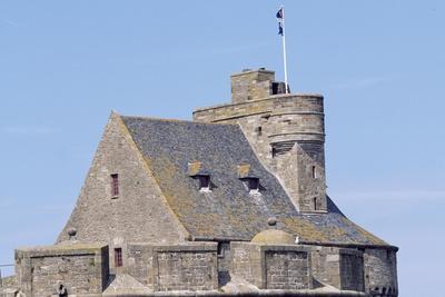 View of Keep of Saint-Malo Castle, Saint-Malo, Brittany, France