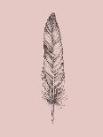 Blush Pink Feather III-Jensen Adamsen-Mounted Art Print