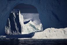 Ice on the Coast with Icebergs in the Distance, Saqqaq, Greenland, August 2009-Jensen-Photographic Print