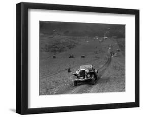 Jensen V8 competing in the London Motor Club Coventry Cup Trial, Knatts Hill, Kent, 1938-Bill Brunell-Framed Photographic Print