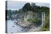 Jeongbang Pokpo Waterfall, Island of Jejudo, UNESCO World Heritage Site, South Korea, Asia-Michael-Stretched Canvas