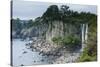 Jeongbang Pokpo Waterfall, Island of Jejudo, UNESCO World Heritage Site, South Korea, Asia-Michael-Stretched Canvas