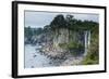 Jeongbang Pokpo Waterfall, Island of Jejudo, UNESCO World Heritage Site, South Korea, Asia-Michael-Framed Photographic Print