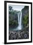 Jeongbang Pokpo Waterfall, Island of Jejudo, UNESCO World Heritage Site, South Korea, Asia-Michael-Framed Photographic Print