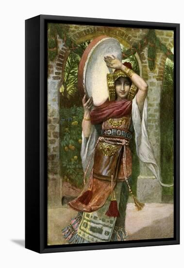 Jephthah 's daughter by J James Tissot - Bible-James Jacques Joseph Tissot-Framed Stretched Canvas