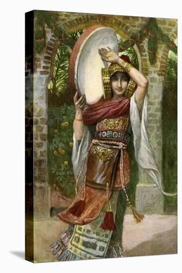 Jephthah 's daughter by J James Tissot - Bible-James Jacques Joseph Tissot-Stretched Canvas